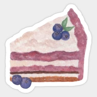 Blueberry pie watercolor Sticker